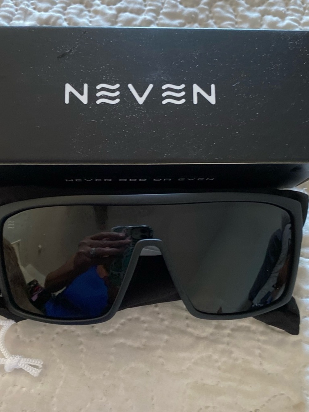 Men’s Black Shield Sunglasses